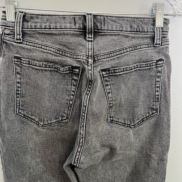 Abercrombie & Fitch Womens Ankle Straight Ultra High Rise Jeans Sz 27/4 Charcoal - Picture 6 of 9